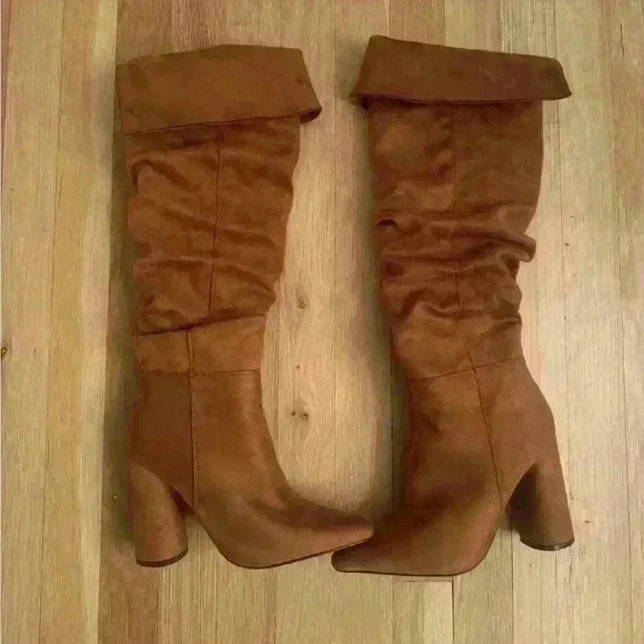 Tan Suede Boots - Picture 1 of 3